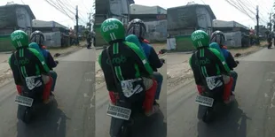 Penumpang Satu Ini Rela Bonceng Ojek Online Yang Dipesan, Kenapa?