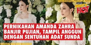Pernikahan Amanda Zahra Banjir Pujian, Tampil Anggun Dengan Sentuhan Adat Sunda