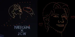 Pertunjukan Drone NESCAFÉ SKY SHOW Bersama Ji Chang Wook Meriahkan Langit Pekan Raya Jakarta 2024