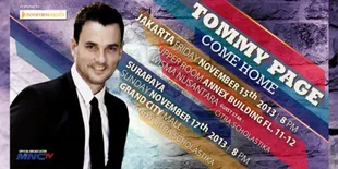 Perubahan Jadwal Kuis Tommy Page Live in Concert Jakarta