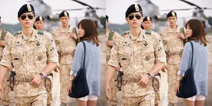 Pesona Bintang 'Descendants of the Sun' di Tengah Kilat Kamera