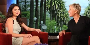 [Pic] Selena Gomez Histeris di Acara Ellen DeGeneres!