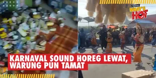 Porak Poranda! Karnaval Sound Horeg Melintas, Rontokkan Dagangan Toko Milik Warga