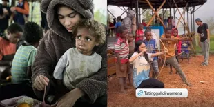 Potret Azizah Salsha Ikut Aksi Sosial di Wamena, Bantu Memasak hingga Bermain dan Bernyanyi Bersama Anak-Anak