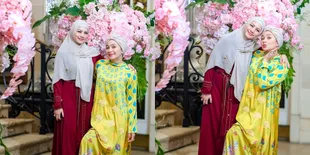 Potret Cantik Cut Keke Berhijab dan Berkumpul dengan Sahabat Sholeha