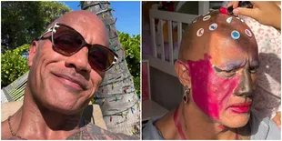 Potret Dwayne Johnson Pasrah Dirias Putrinya Sebelum Gym,  Momen Kecil yang Tak Akan Terulang