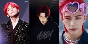 Potret Idol K-Pop Pria dengan Rambut Merah, Mana yang Paling Menarik Perhatianmu?