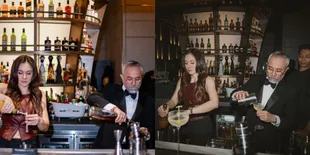 Potret Stylish Wulan Guritno Jadi Bartender di Bar Bareng Lukman Sardi, Aksi Keduanya Jadi Sorotan