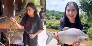 Prily Latuconsina Mancing Dapat Ikan Besar, Dipuji Cantik Multi Talenta