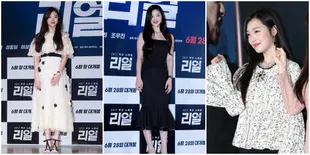 Promosi Film 'REAL', Sulli Tampil Menawan Dengan Outfit Mewah