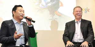 PSY Ajarkan 'Gangnam Style' ke Pimpinan GOOGLE, Eric Schmidt