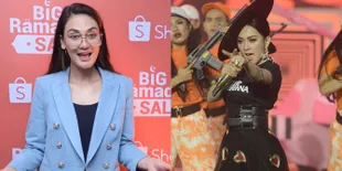 Punya Selera Sama, Syahrini dan Luna Maya Pakai Sepatu Kembar