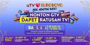 Rangkaian Acara 'GTV Love Suroboyo', Slank hingga Dewi Perssik Bakal Ramaikan Malam Puncak!