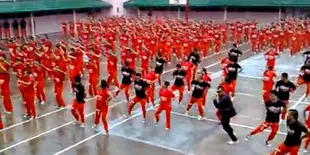 Ratusan Narapidana di Filipina Lakukan Dance Gangnam Style