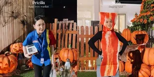 Rayakan Halloween, 7 Potret Agatha Pricilla Jadi Mbak-Mbak Mini Market - Sivia Azizah Jadi Daging Halal