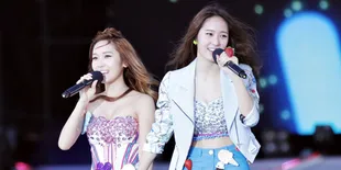 Rayakan Valentine Bareng, Jessica dan Krystal f(x) Minum Wine