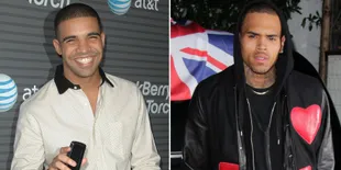 Rebutan Rihanna, Chris Brown dan Drake Berdamai?