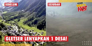 Rekaman Detik-Detik Gletser di Pegunungan Alpen Swiss Lenyapkan 1 Desa