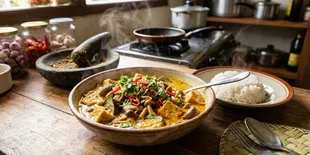 Resep Kuah Kari Tahu, Terong, dan Jamur, Kombinasi Sederhana yang Rasanya Bikin Tambah Nasi