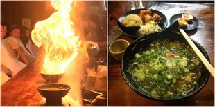 Restoran Jepang Sajikan Ramen Terbakar Api Betulan, Berani Coba?