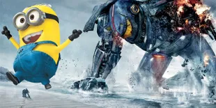 Robot 'PACIFIC RIM' Dikalahkan Minion 'DESPICABLE ME 2'
