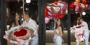 Romantis Abis! Potret Olivia Jensen Dapat Kejutan Valentine dari Suami yang Jarang Tersorot