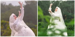 Roro Fitria Sisipkan Doa Tersirat Dalam Lagu Terbarunya Dengan Mengenakan Busana Pengantin Serba Putih Saat Syuting Video Klip