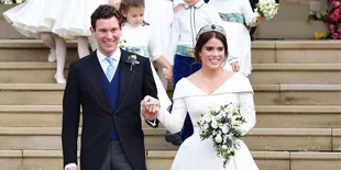 Royal Wedding Kedua Kerajaan Inggris, Putri Eugenie dan Jack Brooksbank Resmi Menikah