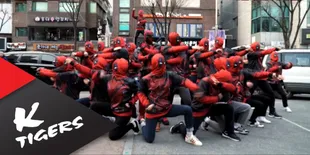 Saat Puluhan Deadpool Nari Bareng di Korea Selatan, Keren!