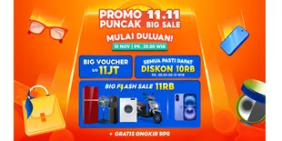 Saatnya Checkout Wishlist! Shopee 11.11 Big Sale 2025 Siap Hadir dengan Kejutan Sepanjang Hari