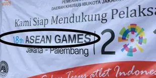 Salah Penulisan, Spanduk Asian Games Jadi Asean Games