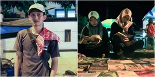 Sambil Jual Otak-Otak, Pemuda Ini Gelar Perpustakaan Gratis!