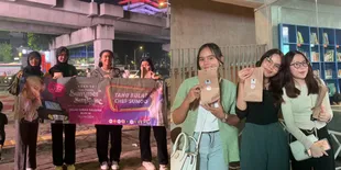 Sambut Ulang Tahun Sunoo ENHYPEN, Engene dan Baragis Tebar Kebaikan Dengan Berbagi Jajanan di Sekitar Blok M
