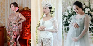 Sebelum Menikah - Hamil Tua, Ini 8 Potret Zaskia Gotik yang Selalu Tampil Memesona Pakai Kebaya