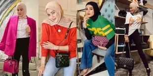 Selalu Tenteng Tas Branded, Ini 28 OOTD Mewah Olla Ramlan yang Begitu Stylish: Koleksi Tas Hermes Ada Banyak Banget!