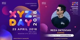 Selamat, Reza Oktovian Jadi Kreator Gaming Of The Year XYZ Day 2018!