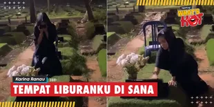 Sering Datangi Makam Almarhum Epy Kusnandar, Ini Cara Karina Ranau Melepas Rindu