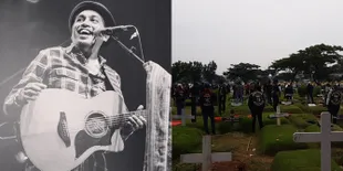 Suasana Haru Pemakaman Glenn Fredly, Para Pelayat yang Hadir Diminta Saling Jaga Jarak