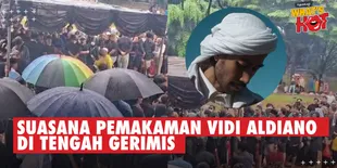 Suasana Pemakaman Vidi Aldiano Di Tengah Gerimis, Semua Kompak Bersaksi Alm Adalah Orang Baik