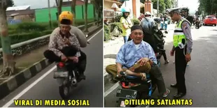 Suka Bonceng Hadap Belakang, Kakek Legend Ini Akhirnya Ditindak