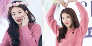 Suzy Miss A Foto Bareng Patung Lilin 'Kembaran', Lovely Banget