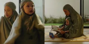 Syuting Iklan, Ini Potret Super Gemas Kamari dan Jennifer Coppen Pakai Mukena Couple