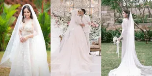 Tak Hanya Audi Marissa, 7 Seleb Cantik Ini Juga Kenakan Gaun Putih bak Putri Dongeng di Hari Pernikahan