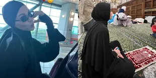 Belum Lama Ini Bertemu Keluarga Al Ghazali, 7 Potret Alyssa Daguise Langsung Berangkat Umrah - Cantik Berhijab