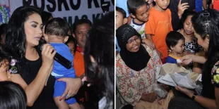 Tak Mau Ganggu Jam Makan, Krisdayanti Tak Lama Kunjungi Pengungsi