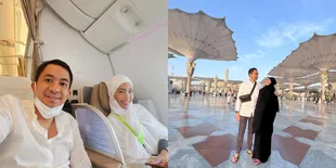 Tak Pedulikan Gosip Suami Selingkuh, Ini 7 Potret Ayu Dewi Umrah Bareng Regi Datau