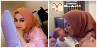Tampil di Aqiqah Anak Lesti, 6 Potret Putri DA Makin Cantik Berhijab - Ikut Gendong Abang Leslar