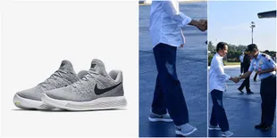 Tampil Kekinian di Tasikmalaya, Sepatu Nike Jokowi Curi Perhatian
