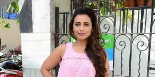 Tampil Perdana Pasca Lahiran, Rani Mukherjee Cantik di Swiss