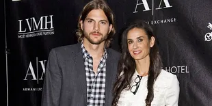 Tanpa Mila Kunis, Ashton Kutcher Ketemu Demi Moore di Acara Ini